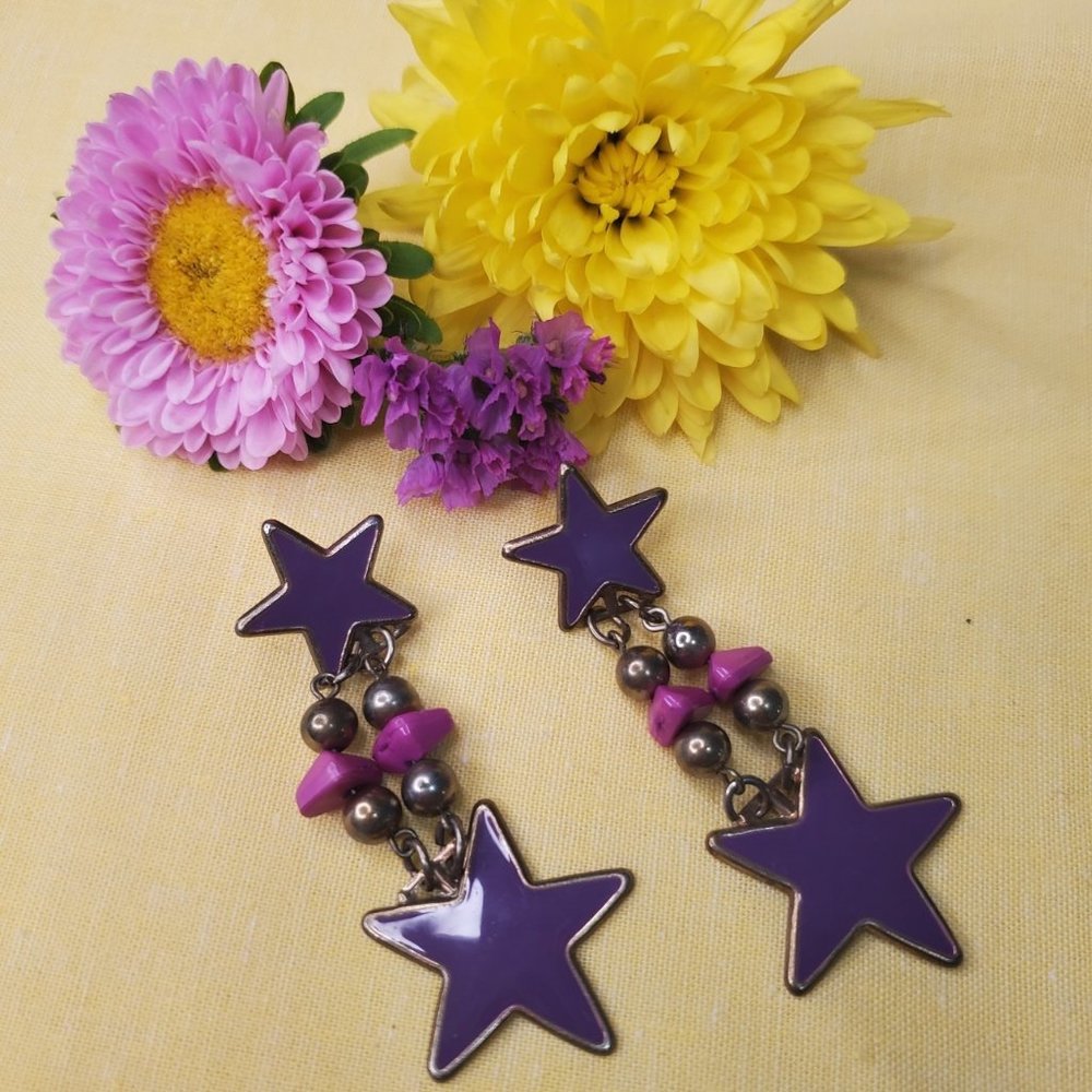 Star Dangling Earrings Stardanglingearring